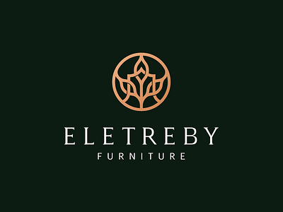 Eletreby furniture brand dark gren elegant furniture gold logo luxury tree wood
