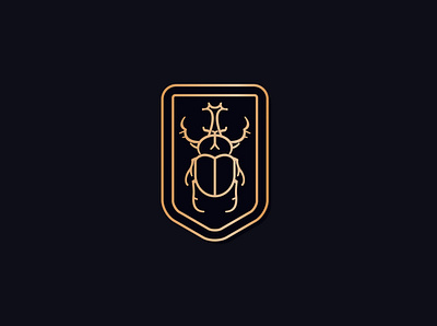 Royal Beetle beetle brand branding design elegant gold logo logotype luxury mark royal symbol vector