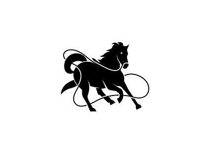 Running horse black brand brand identity branding design horse icon logo logotype mark symbol vector