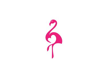 Flamingo animal bird birdlogo brand branding elegant flamingo flat illustration logo logotype mark symbol