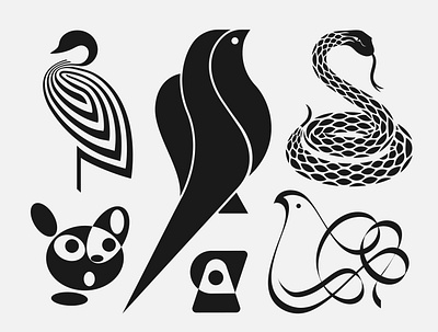 Animal Marks Vol.1 animal animals birds brand branding design logo logotype mark symbol