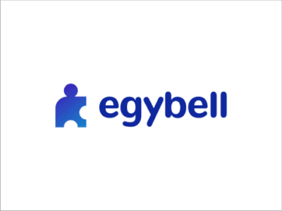 Egybell Logo 2 blue cyan egy hr logo minimal