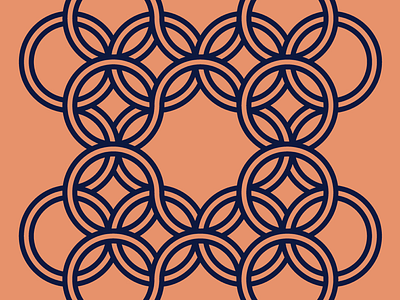 Double line pattern branding circles detailed elegant illustration logo pattern vintage