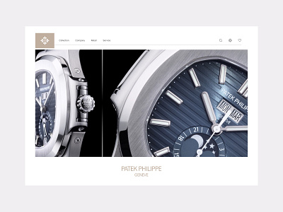 Patek Philippe Website Concept blocks brand branding ecommerce landing page luxury patek ui ux watches