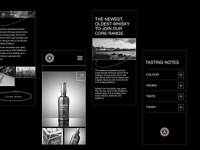 Ardbeg Website Redesign alcohol branding concept drinks ecommerce interface islay landing page scotland ui ux whiskey