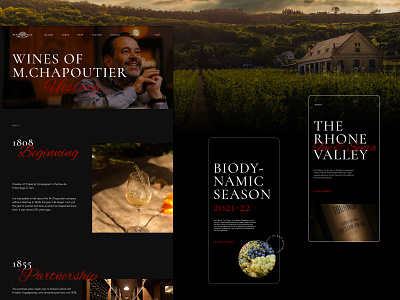 Chapoutier. E-commerce Redesign branding chapoutier dring ecommerce landing page rhonne ui ux website wine