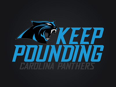 Carolina Panthers branding carolina concept design football keep pounding logo nfl panthers