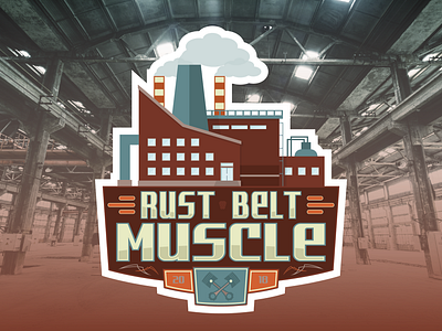 Rust Belt Muscle cars concept logo