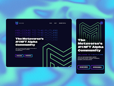 NFT Company Website Page Re-Design blockchain crypto metaverse multiverse nft redesign website