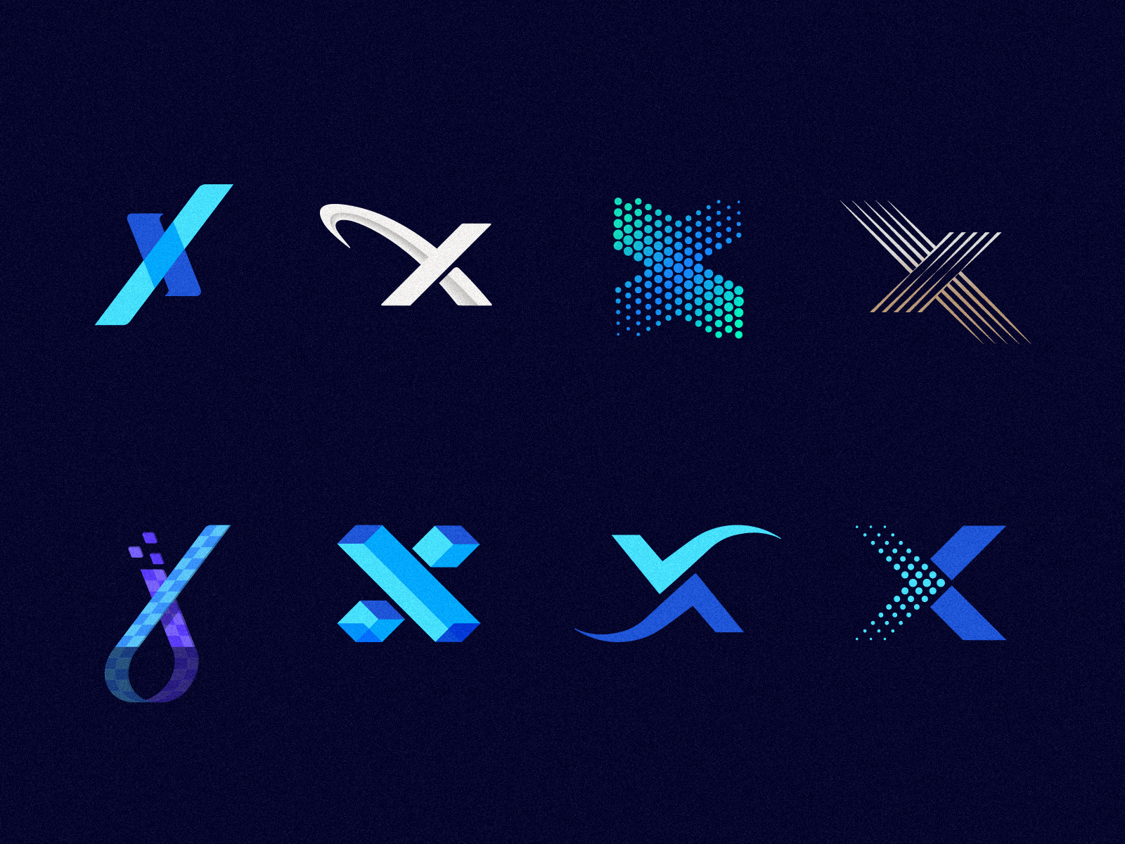 X Logo Explorations by Nelson Fraga on Dribbble