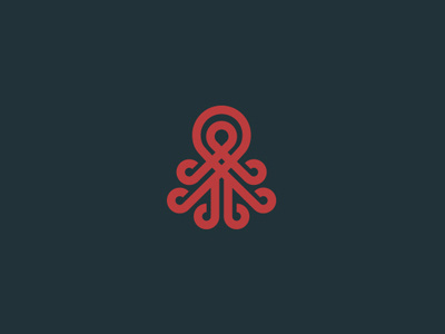 Octopus brand illustration logo octopus