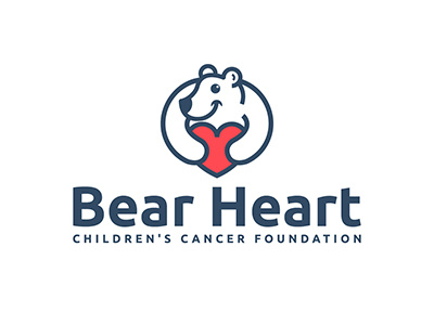 Bear Heart bear brand foundation heart identity logo