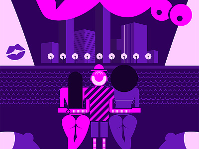 Young Lust digital illustration illustrator lust pink purple vector young