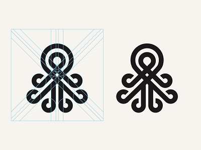 # Octopus # black brand illustration illustrator logo minimalist octopus shape vector white