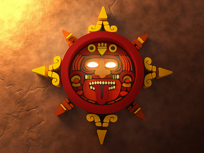 # Ancient Aztec Sun God #