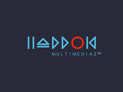 Multimedia5 blue brand logo logotype media multimedia multimedia5 red vector