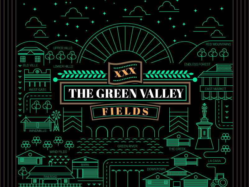 The Green Valley by Nelson Fraga on Dribbble