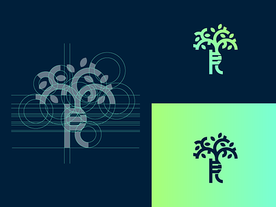 Tree Of Andry andry blue clinic green grid health logo medicine monogram orthopedic shape tree