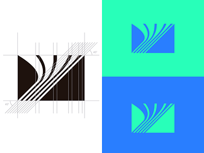 Data stream + y letter black blue branding and identity communication design data stream geometric design lettermark logo logomark logotipe minimal design teal