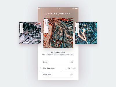 Daily UI #009 clean daily dailyui ios mobile music music player player ui