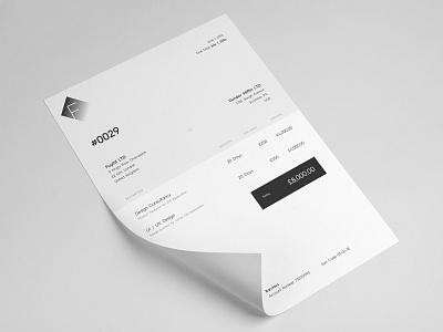 My New Invoice Template a4 dailyui invoice print template