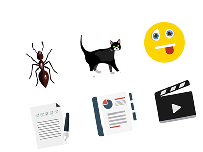 Color Icons cat icon emoji graphic designs iconography icons illustration vector