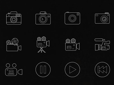 Multimedia Icons Set-READY TO USE