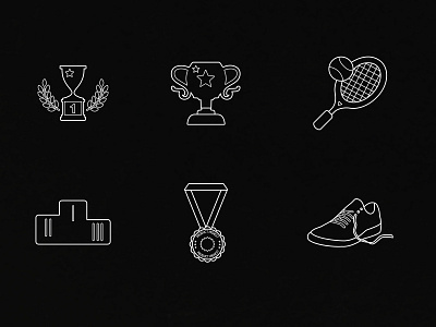 Sports Vector Icons Pack appicons besticons designs illustration lineart readytouse signicons symbols userinetrface webicons yinyangicon zodiacicons