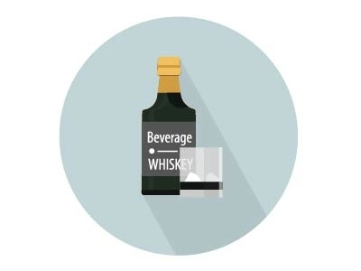 Whiskey Icon app icon drink flat icon food icon highresolution pixels vector