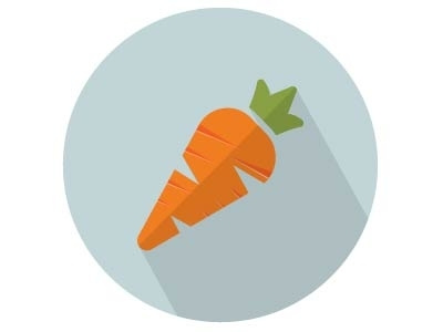 Carrot Icon app icon carrot flat icon food icon pixels vector vegetable