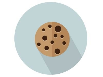 Cookie Icon flat vector icon