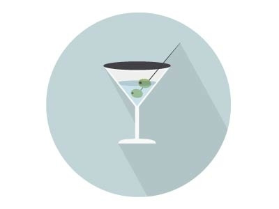 Refreshing Drink Flat Vector Icon