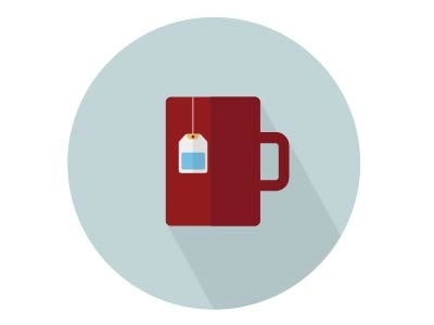 Cup with tea bag flat icon cupwithteabag drink flaticon foodicon pixelperfect teacup vector