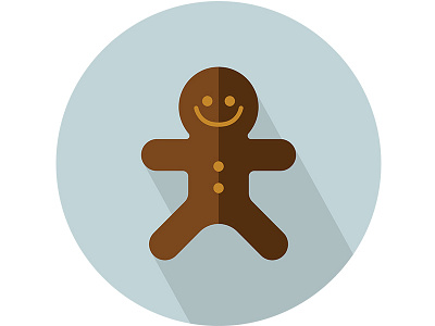 Ginger Bread- Flat Vector Isolated Icon app christmas food ginger bread icon icons mobile ui web