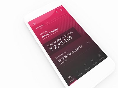 Banking App banking dashboard money visual