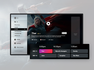 TV UI Concept