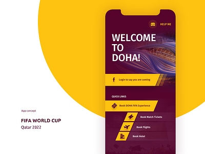 Fifa World Cup 2022 App Concept branding clean design flat icon illustration minimal sketch ui ui pack uiux vector