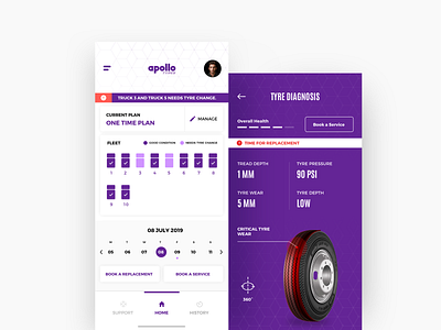 Tyre Maintainence App Concept