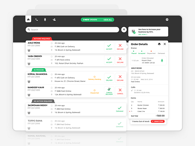 Order Management Dashboard