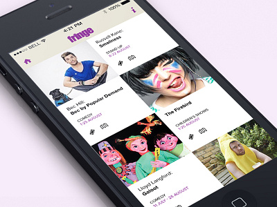 Edinburgh Fringe App app edinburgh fringe home page uiux