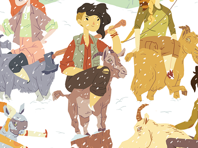 Goat Riding Lumberjanes comics goat illustration lumberjanes