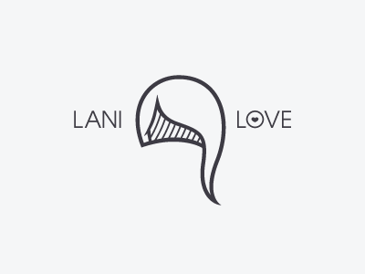 Lani Love Logo branding dj logo