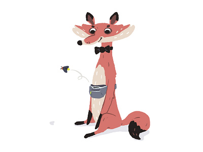 Fancy Fox abcs illustration kids
