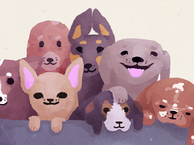 Puppy Bowl VIII cute illustration puppy