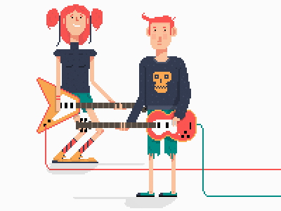 Pixel Redheads pixel art redheads rockstar