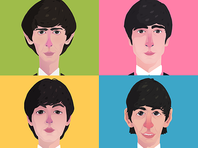 The Beatles Prints beatles illustration print