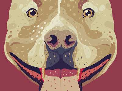 Pit dog illustration