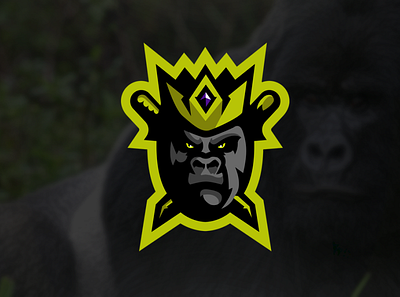 Gorilla King🦍👑 branding esport logo esportlogo esports logo icon logodesigns mascot logos ui ux vector