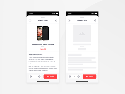 Bringova - Product Detail add to cart bottom sheet card stack design design app e commerce electronic food delivery grocery ios iphone x mobile app modal stack native app product design product detail product page ui user experience ux