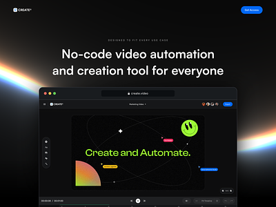 Create Video - Landing Page